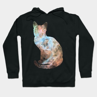 Nebula Cat Silhouette Hoodie